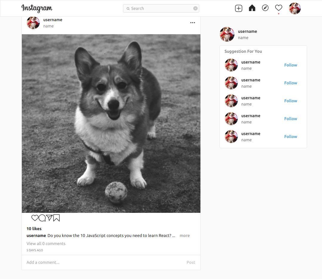 Build an Instagram Clone with React